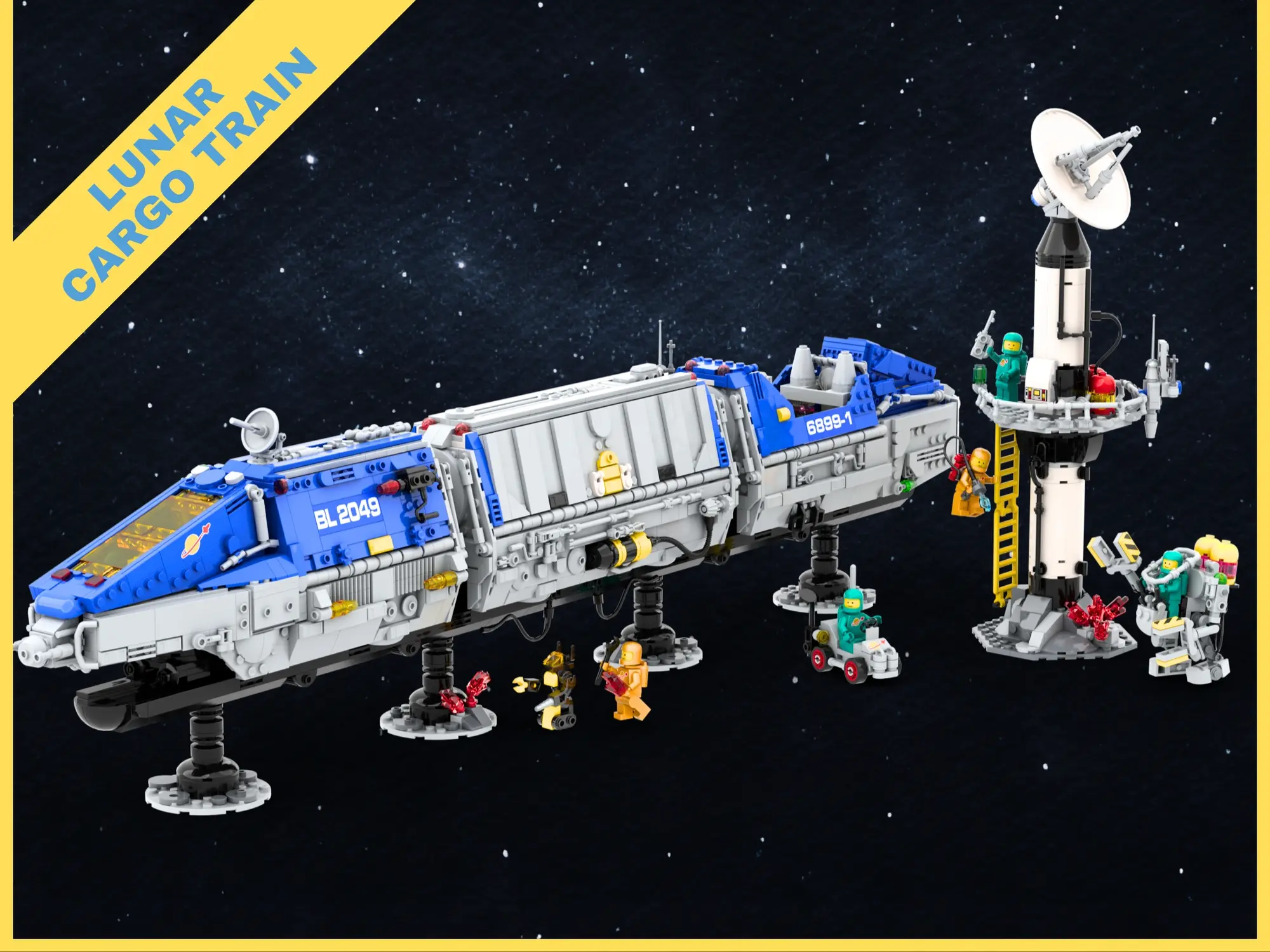LEGO Lunar Cargo Train, BrickLink Designer Program