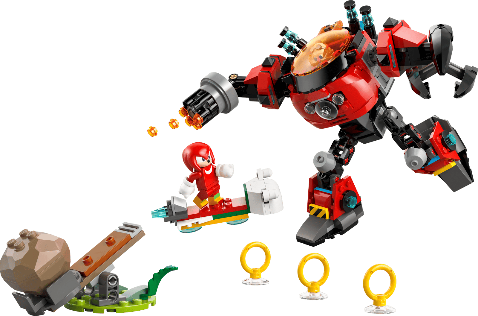 LEGO Knuckles vs. Dr. Eggman Egg Crusher Mech (77005)