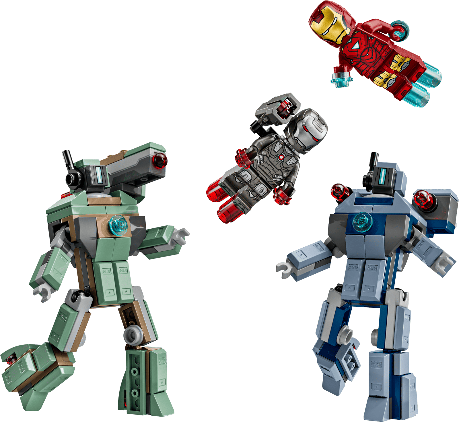 LEGO Iron Man y Máquina de Guerra vs. Drones de Hammer (76320)