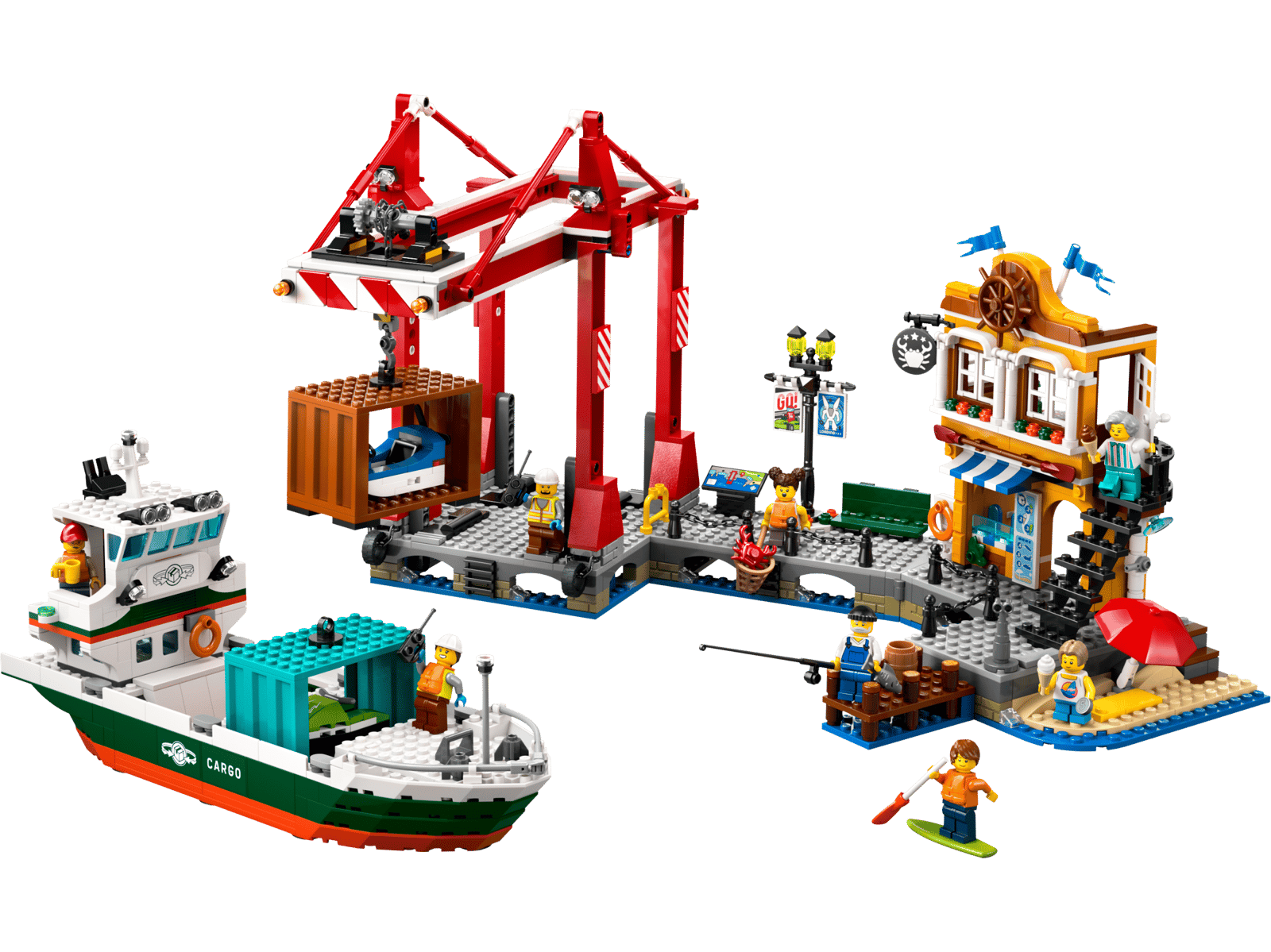 LEGO Hafen mit Frachtschiff (60422)