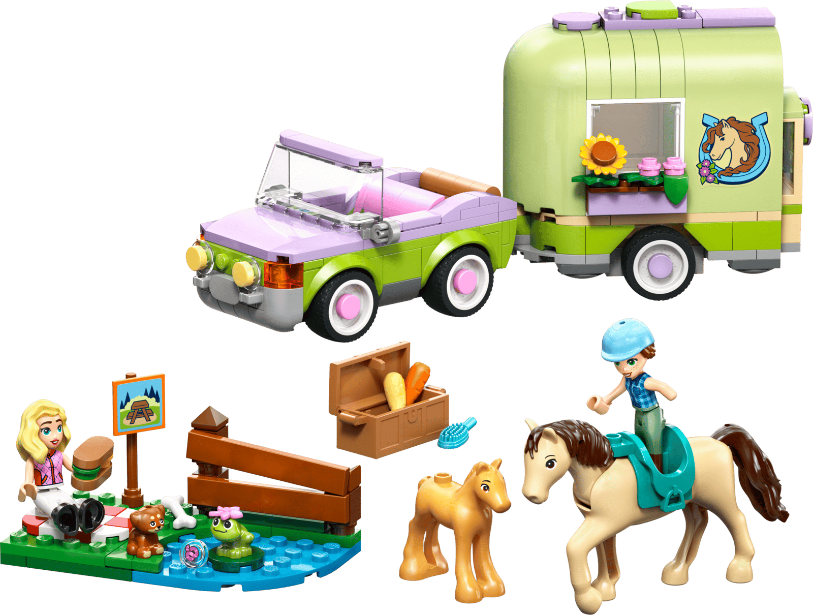 LEGO Horse & Baby Foal Trailer (42695)