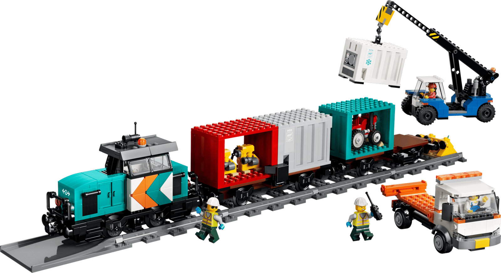 LEGO Harbor Freight Train with Crane & Truck (60509)