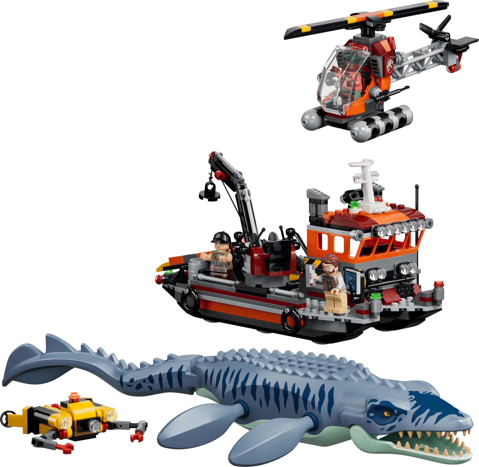 LEGO Mosasaurus Dinosaur Boat Attack (77983)
