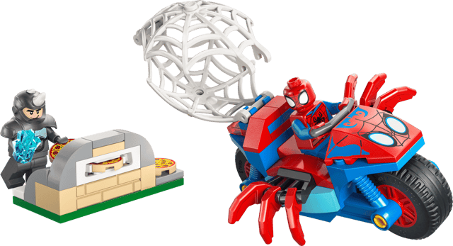 LEGO Spidey on his Motorcycle vs. Rhino (11206)