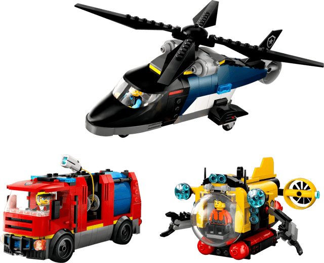 LEGO Helicopter, Fire Truck & Submarine Remix (60462)
