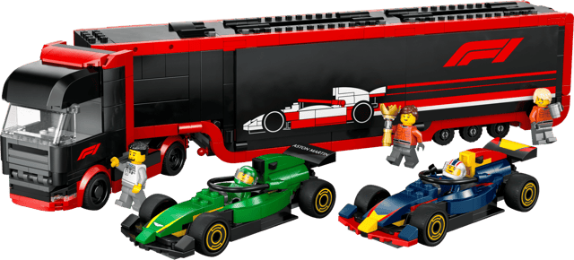 LEGO F1 Transporter mit RB20 & AMR24 F1 Rennautos (60445)