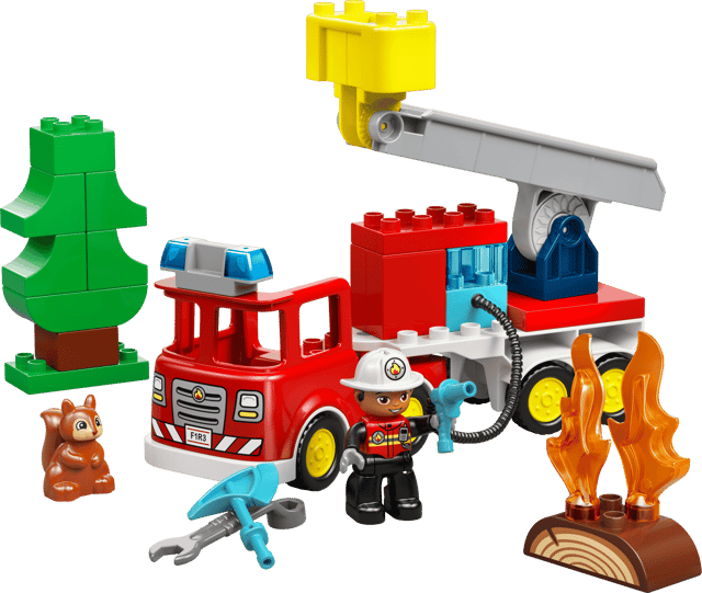 LEGO Fire Truck with Hose and Firefighter (10473)