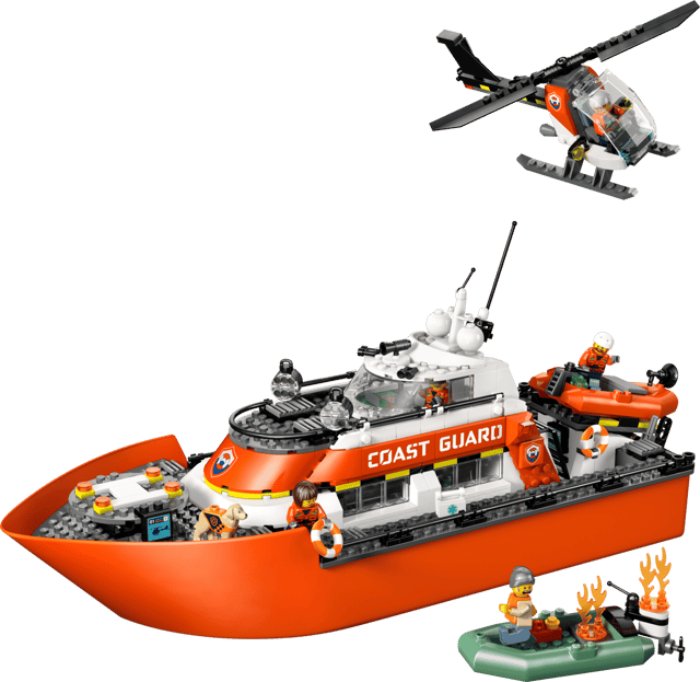 LEGO Coast Guard Rescue Boat & Helicopter (60504)